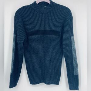 Paolo Mondo All Gender Rib-Knit Grey Sweater Size Men’s S Women's L Italy